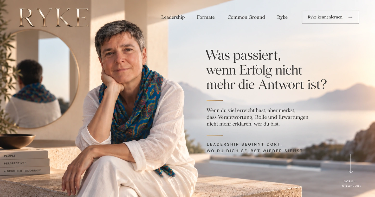 RYKE. Was passiert, wenn Erfolg nicht mehr die Antwort ist? Leadership beginnt dort, wo du dich selbst wieder siehst.